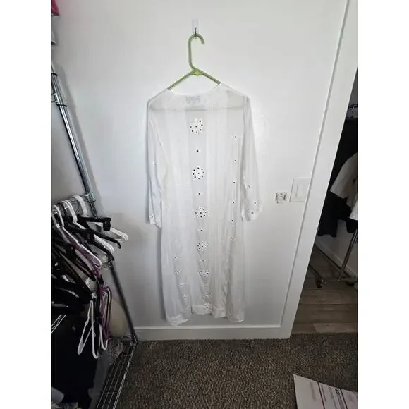 Nili Lotan Dress mirror detail size xs but is oversized maxi caftan - Picture 6 of 6